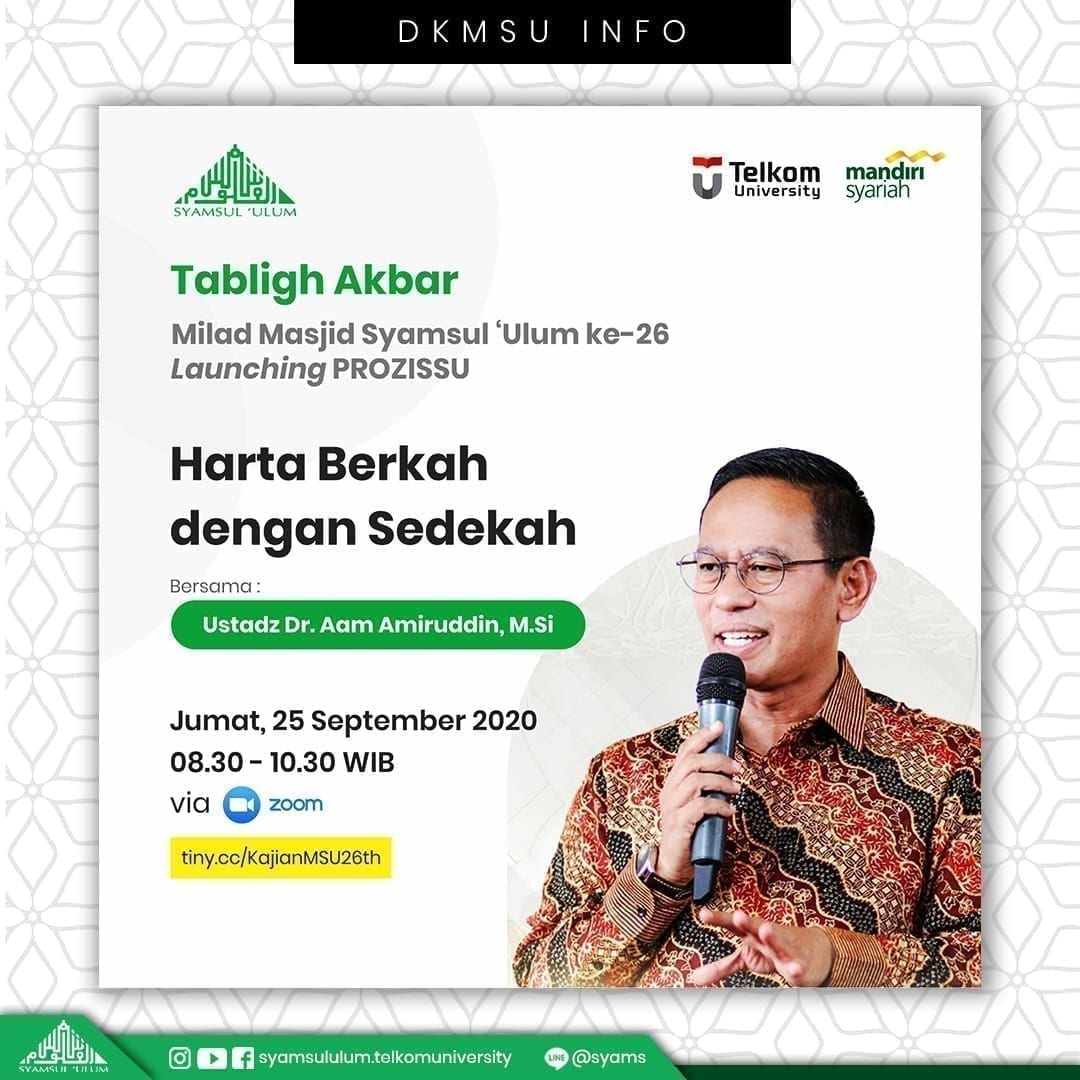 Harta Berkah dengan Sedekah – 26 Tahun Masjid Syamsul ‘Ulum