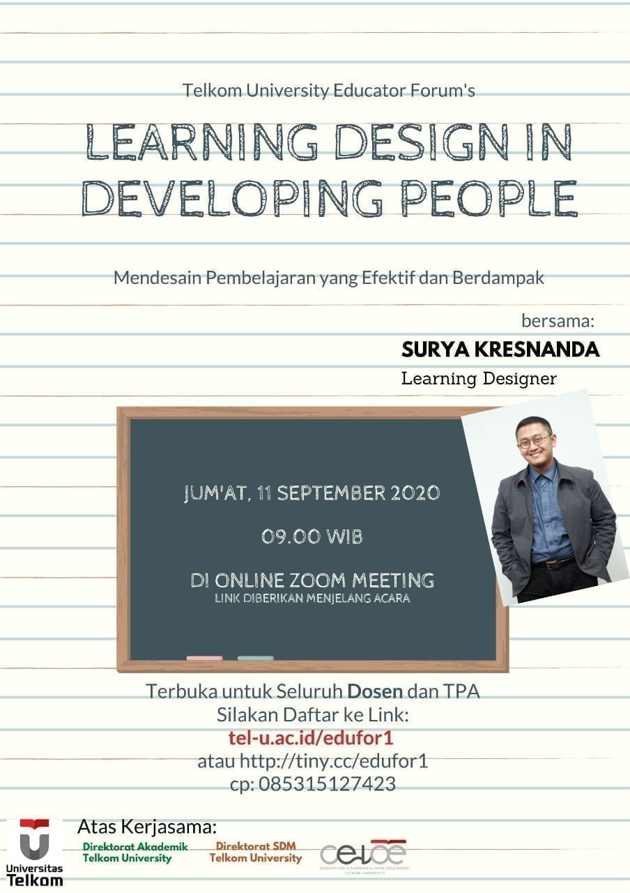 Learning Design in Developing People: Mendesain Pembelajaran yang Efektif dan Berdampak